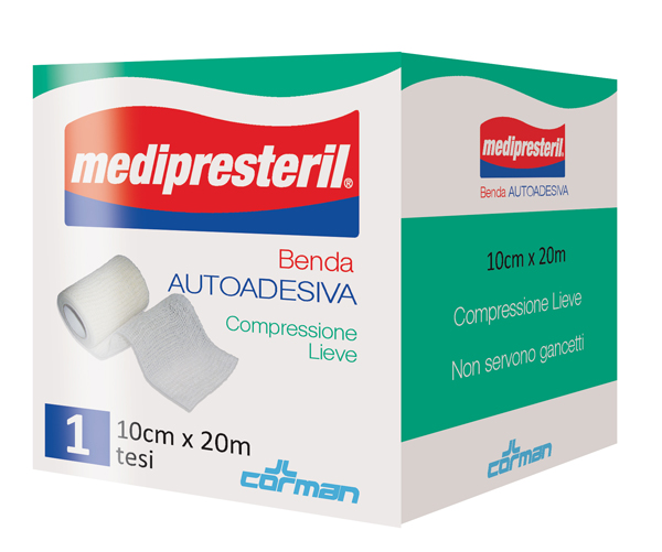 MEDIPRESTERIL BENDA AUTOADESIVA 10X2000 CM 1 PEZZO - Farmacia Mastrangelo 