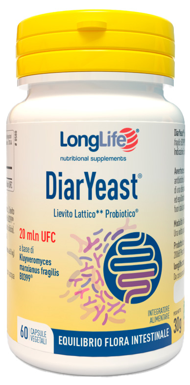 LONGLIFE DIARYEAST 60 CAPSULE VEGETALI - Farmacia Mastrangelo 