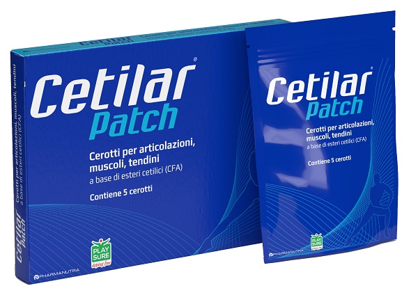 CEROTTO MONOUSO CETILAR PATCH PER ARTICOLAZIONI MUSCOLI E TENDINI 5 PEZZI - Farmacia Mastrangelo 