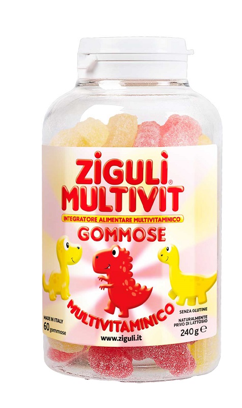 ZIGULI MULTIVIT FRAGOLA E BANANA 60 GOMMOSE - Farmacia Mastrangelo 