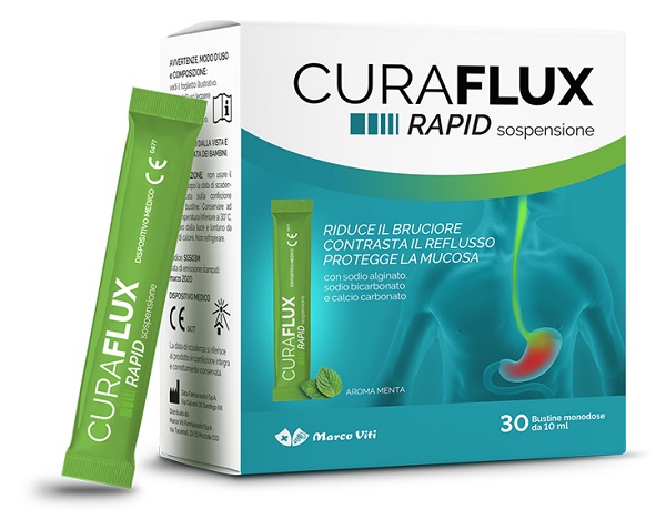 CURAFLUX RAPID SOSPENSIONE ORALE 30 BUSTINE - Farmacia Mastrangelo 