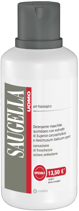 SAUGELLA UOMO DETERGENTE 500 ML TAGLIO PREZZO - Farmacia Mastrangelo 