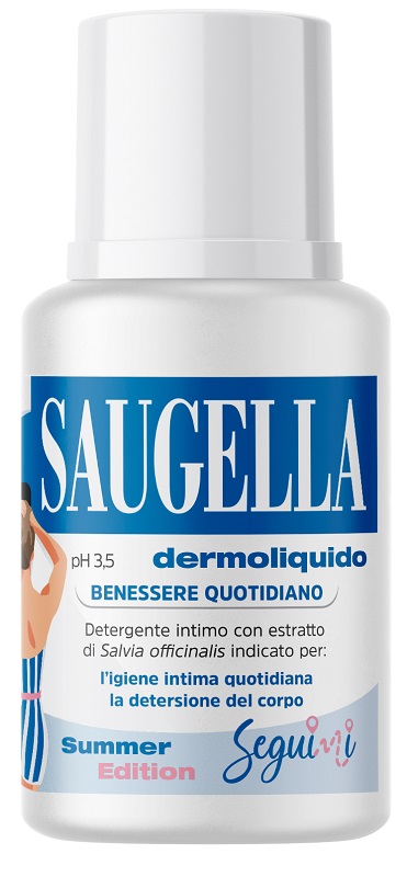 SAUGELLA DERMOLIQUIDO PH 3,5 BENESSERE QUOTIDIANO DETERGENTE INTIMO 100 ML - Farmacia Mastrangelo 