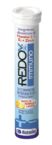 REDOX IMMUNO EFFERVESCENTE 20 COMPRESSE GUSTO ARANCIA E LIMONE - Farmacia Mastrangelo 