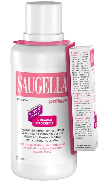 SAUGELLA POLIGYN 500ML + SAUGELLA IDROCREMA 10ML IN REGALO - Farmacia Mastrangelo 