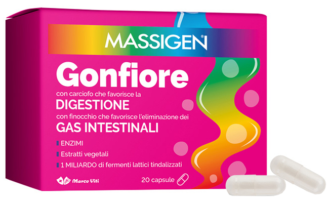 MASSIGEN GONFIORE 20 CAPSULE - Farmacia Mastrangelo 