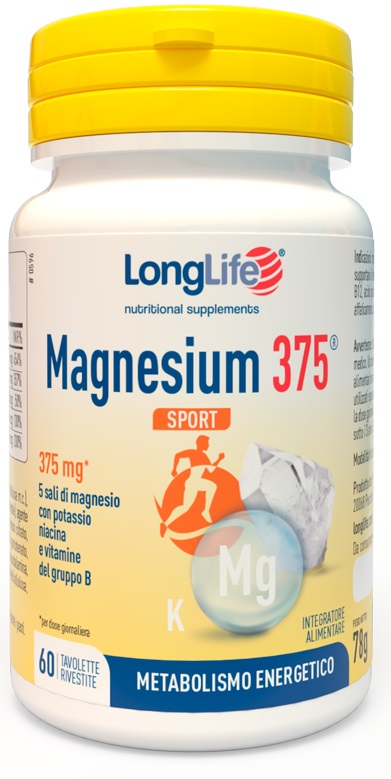 LONGLIFE MAGNESIUM 375 SPORT 60 TAVOLETTE - Farmacia Mastrangelo 