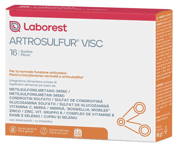 ARTROSULFUR VISC 16 BUSTINE DA 6 G - Farmacia Mastrangelo 