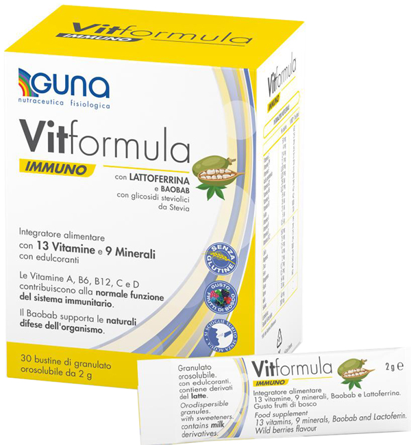 VITFORMULA IMMUNO 30 STICK DA 2 G - Farmacia Mastrangelo 