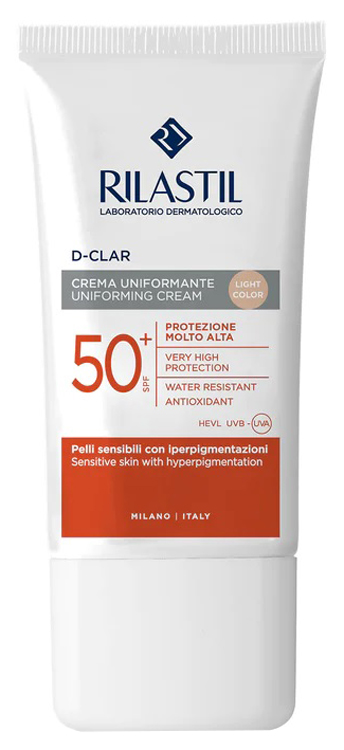RILASTIL SUN SYSTEM D-CLAR LIGHT SPF50+ 40 ML - Farmacia Mastrangelo 