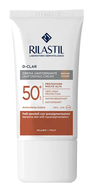 RILASTIL SUN SYSTEM D-CLAR MEDIUM SPF50+ 40 ML - Farmacia Mastrangelo 