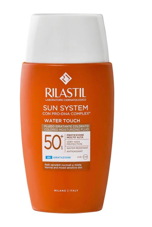 RILASTIL SUN SYSTEM WATER TOUCH COLOR FLUIDO SPF50+ 50 ML - Farmacia Mastrangelo 