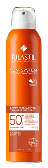RILASTIL SUN SYSTEM TRASPARENT SPRAY SPF50+ 200 ML - Farmacia Mastrangelo 