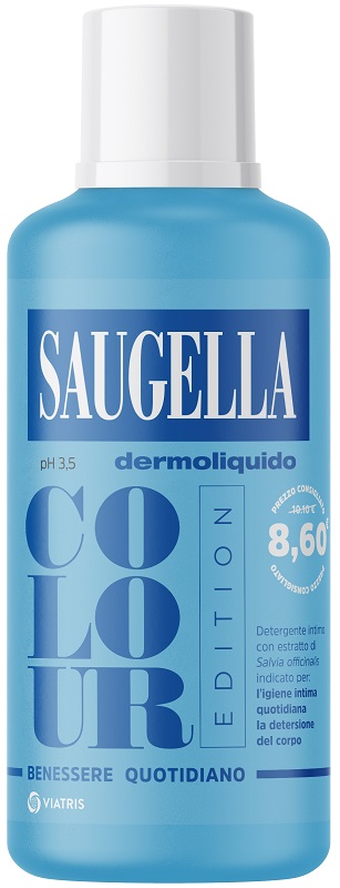 SAUGELLA DERMOLIQUIDO COLOUR EDITION DETERGENTE INTIMO 500 ML - Farmacia Mastrangelo 