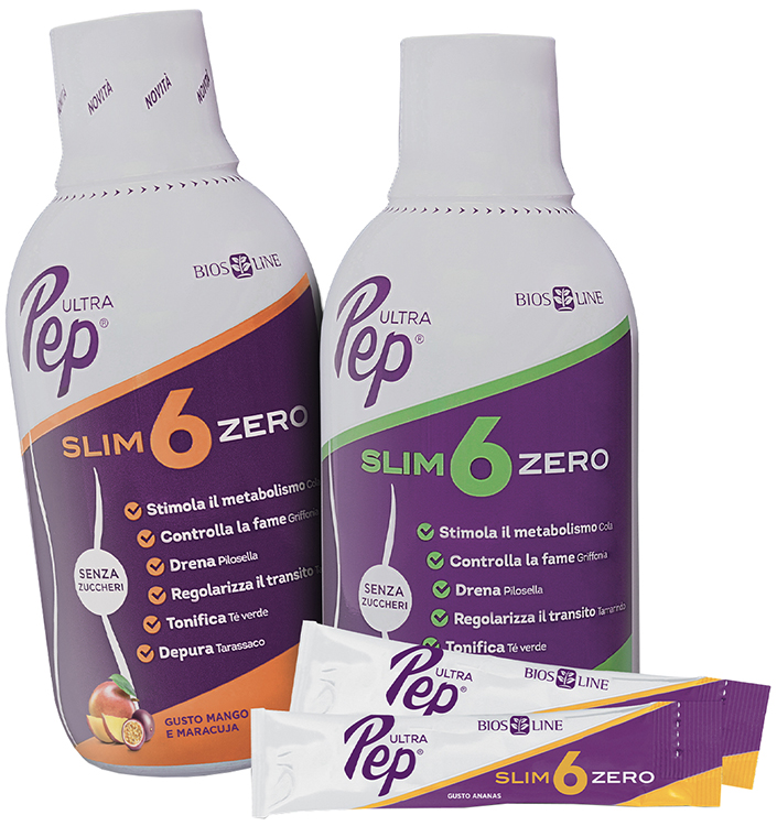 ULTRA PEP SLIM 6 ZERO ANANAS 500 ML BIOSLINE - Farmacia Mastrangelo 