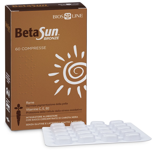 BIOSLINE BETASUN BRONZE 60 COMPRESSE - Farmacia Mastrangelo 
