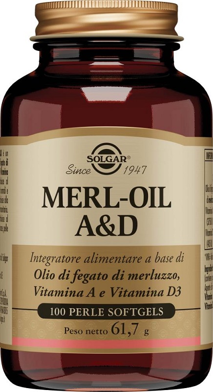 MERL OIL A&D 100 PERLE SOFTGEL - Farmacia Mastrangelo 