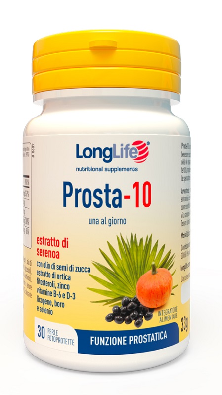 LONGLIFE PROSTA-10 30 PERLE FOTOPROTETTE - Farmacia Mastrangelo 