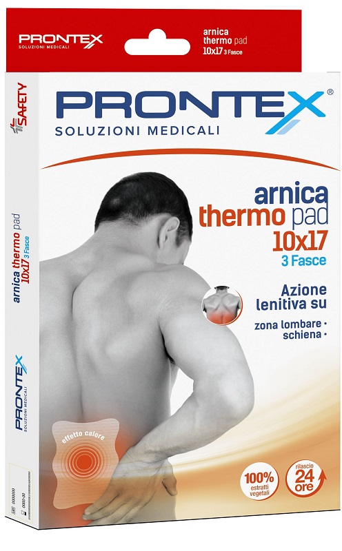FASCIA PRONTEX ARNICA THERMO PAD 10 X 17 3 PEZZI - Farmacia Mastrangelo 