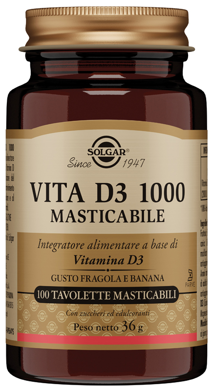 VITA D3 1000 100 TAVOLETTE MASTICABILI - Farmacia Mastrangelo 