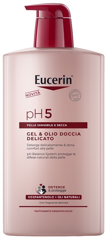 EUCERIN GEL & OLIO DOCCIA DELICATO 1 LITRO - Farmacia Mastrangelo 
