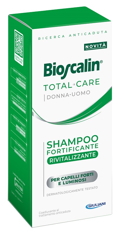 BIOSCALIN TOTAL CARE SHAMPOO FORTIFICANTE RIVITALIZZANTE 200 ML - Farmacia Mastrangelo 