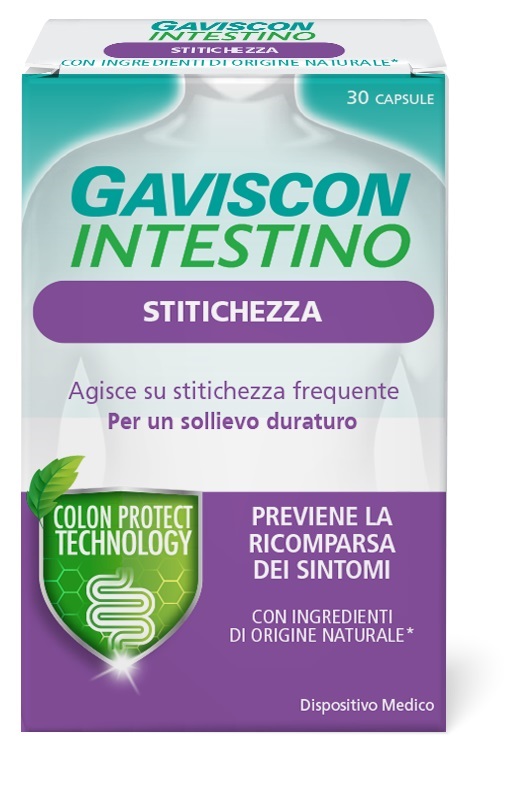 GAVISCON INTESTINO STITICHEZZA 30 CAPSULE - Farmacia Mastrangelo 