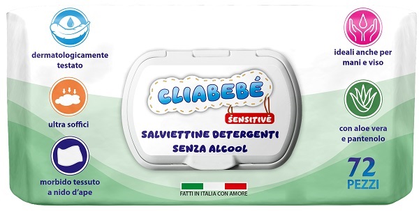 CLIABEBE' SENSITIVE SALVIETTINE 72 PEZZI - Farmacia Mastrangelo 