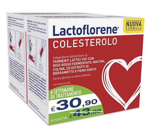 LACTOFLORENE COLESTEROLO BIPACK 20 + 20 BUSTINE NEW - Farmacia Mastrangelo 