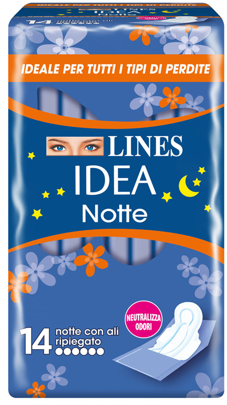 LINES IDEA NOTTE CON ALI RIPIEGATE 14 PEZZI - Farmacia Mastrangelo 