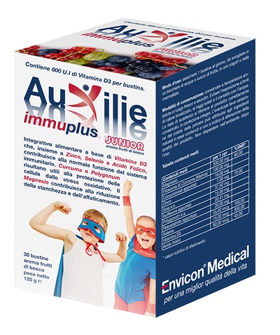 AUXILIE IMMUPLUS JUNIOR SOLUBILE 30 STICK PACK - Farmacia Mastrangelo 