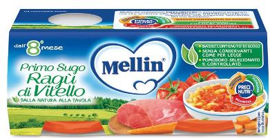 MELLIN PRIMOSUGO RAGU' DI VITELLO 2 VASETTI DA 80 G - Farmacia Mastrangelo 