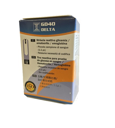 STRISCE MISURAZIONE GLICEMIA BRUNO GD40 DELTA 25 PEZZI - Farmacia Mastrangelo 