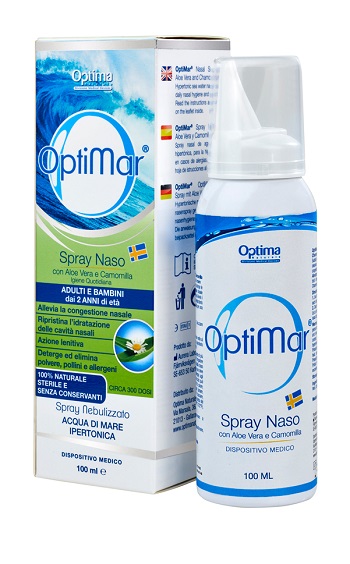 OPTIMAR SPRAY NASO ALOE CAMOMILLA 100 ML - Farmacia Mastrangelo 