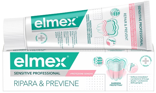 DENTIFRICIO ELMEX SENSITIVE RIPARA & PREVIENE 75 ML - Farmacia Mastrangelo 