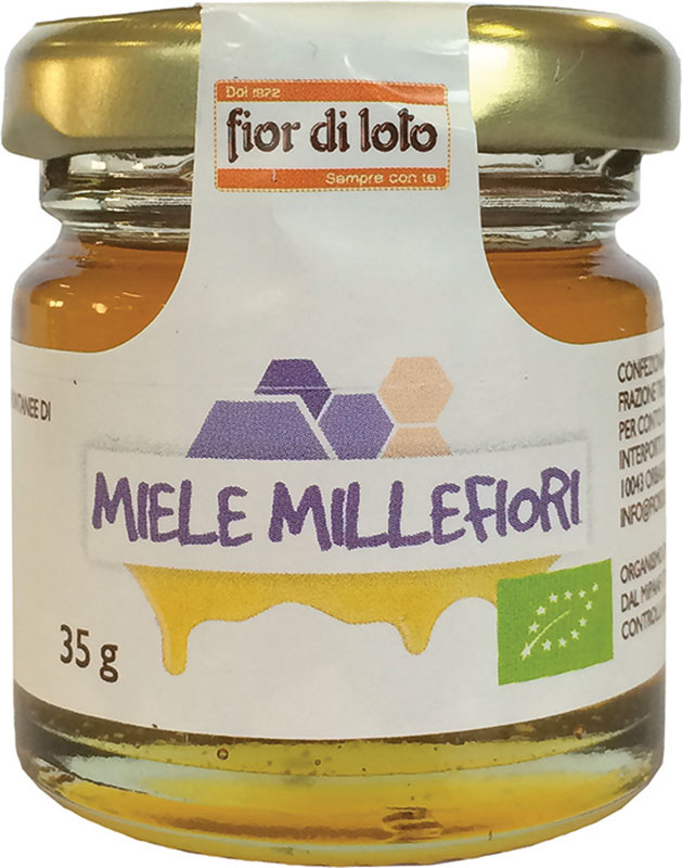 FIOR DI LOTO MINI MIELE DI MILLEFIORI BIO 35 G - Farmacia Mastrangelo 