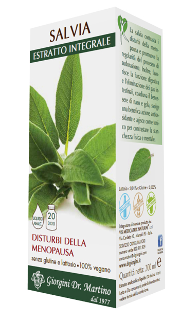 SALVIA ESTRATTO INTEGRALE 200 ML - Farmacia Mastrangelo 