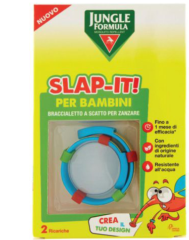 JUNGLE FORMULA SLAP-IT BRACCIALETTO ANTI-ZANZARE PER BAMBINI+ 2 RICARICHE - Farmacia Mastrangelo 