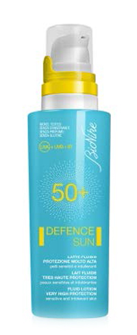 DEFENCE SUN 50+ LATTE FLUIDO PROTEZIONE MOLTO ALTA 125 ML - Farmacia Mastrangelo 