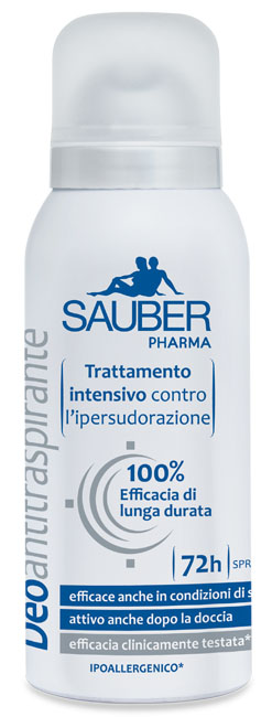 SAUBER ANTITRASPIRANTE 72 ORE SPRAY - Farmacia Mastrangelo 