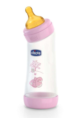 CHICCO BIBERON WELL BEING ANGOLATO IN POLIPROPILENE GIRL DA 250 ML NORMAL LATTICE - Farmacia Mastrangelo 