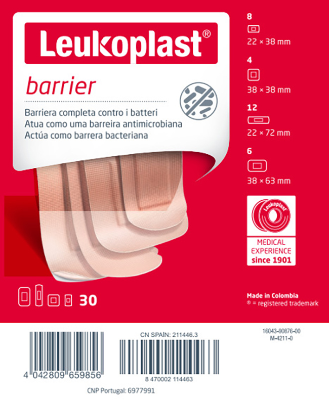 LEUKOPLAST BARRIER 30 PEZZI ASSORTITI - Farmacia Mastrangelo 