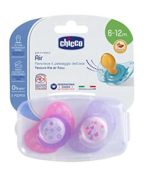 CHICCO SUCCHIETTO AIR LUMI IN CAUCCIU' 6-16 MESI 2 PEZZI - Farmacia Mastrangelo 