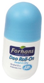 FORHANS COSMETIC ROLL-ON INVISIBLE DRY 50 ML - Farmacia Mastrangelo 