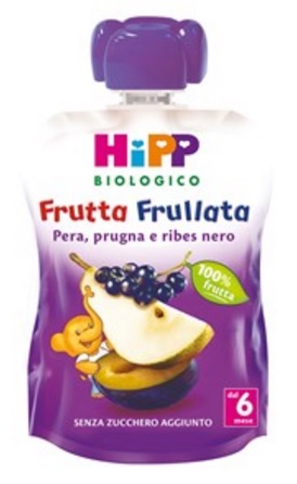 HIPP BIO FRUTTA FRULLATA PERA PRUGNA RIBES 90 G - Farmacia Mastrangelo 