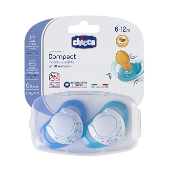 CHICCO SUCCHIETTO COMPACT BOY S6-16 MESI 2 PEZZI - Farmacia Mastrangelo 