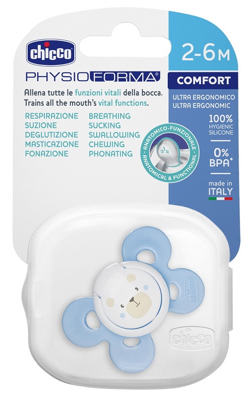 CHICCO SUCCHIETTO COMFORT BOY IN SILICONE 2-6 MESI 1 PEZZO - Farmacia Mastrangelo 