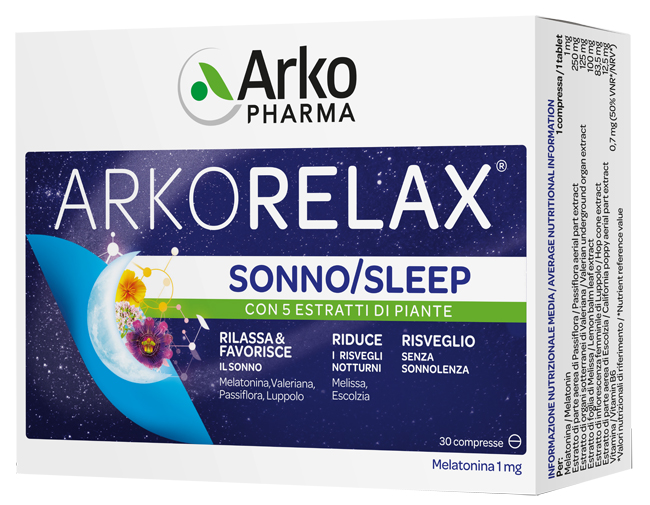 ARKORELAX SONNO 30 COMPRESSE - Farmacia Mastrangelo 