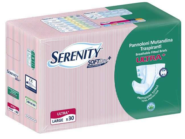 PANNOLONE A MUTANDINA SERENITY FITTED ULTRA + ALOE L 30 PEZZI - Farmacia Mastrangelo 