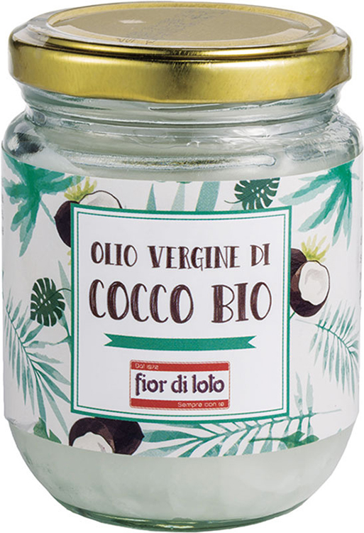 FIOR DI LOTO OLIO VERGINE DI COCCO BIO 200 ML - Farmacia Mastrangelo 